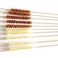 ECO Bamboo Straw Cleaner Coconut Fiber Bristle Stainless Steel Handle Bamboo Straw Cleaning Brush