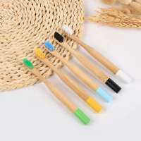 BPA Free Biodegradable and Eco-Friendly Bamboo Baby Toothbrush Natural Bamboo  Kids Toothbrush Soft Bristles